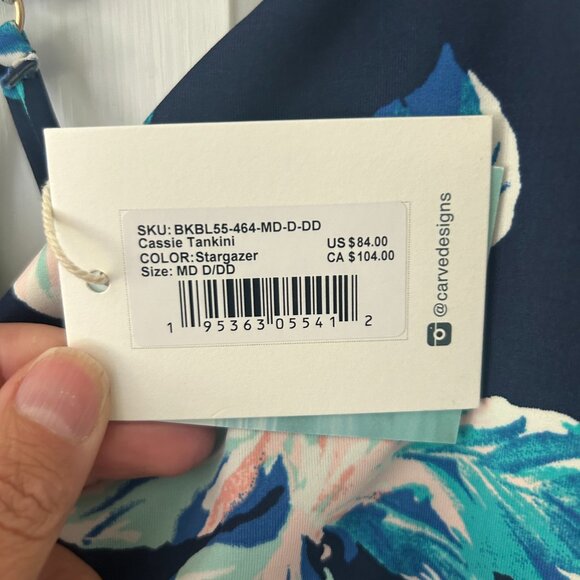 Carve Designs Cassie Tankini: Stargazer MD D/DD - Picture 2 of 4